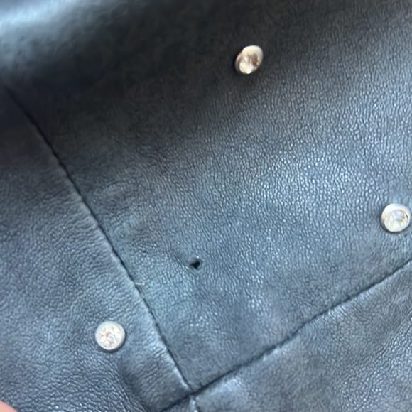 Charlotte Eskildsen Designers Remix Jacket Black Leather Crystals - Picture 6 of 12